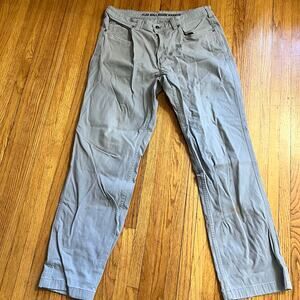 Duluth Trading Pants Mens 36 X34 Flex Ballroom Khakis Chino Gray **